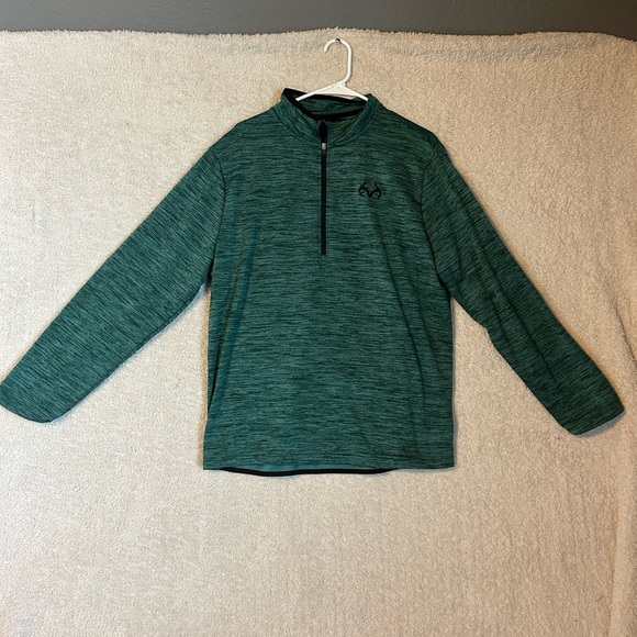 Real Tree Shirt Mens X-Large  1/4 Zip Pullover  Long Sleeve Hunting - Picture 1 of 6